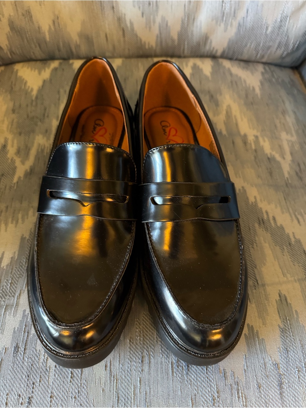 Classic Men’s Black Leather Penny Loafers